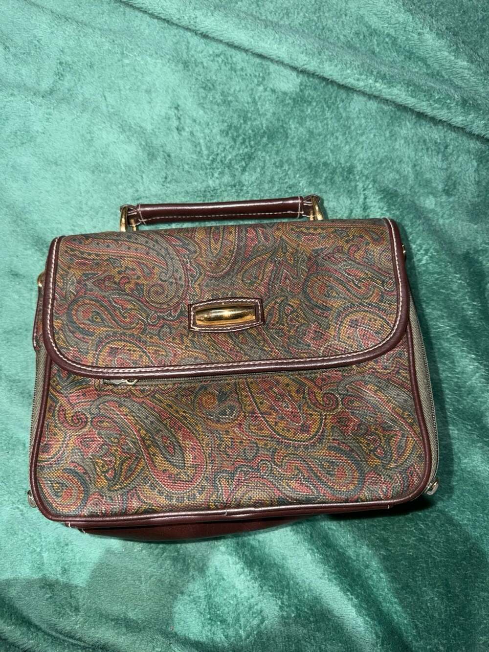Carlo D'Santi Paisley Vintage Clutch Bag